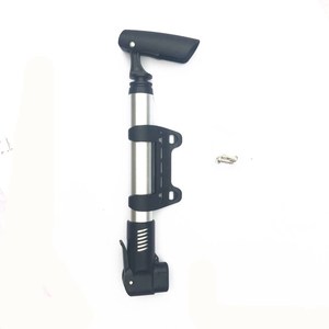 Mini pompe à air portable en alliage d'aluminium pour vélo, équipement de cyclisme léger pour VTT, argent - Product Image 3