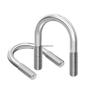 Boulon en U à filetage grossier en acier inoxydable 304, galvanisé à chaud, norme DIN, pour usage en construction - Product Image 1
