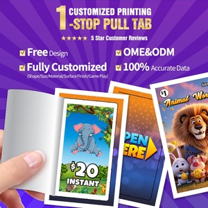 Tarjeta de ventana única con impresión digital OEM/ODM, papel estucado de doble capa, personalizada con datos de ganadores - Product Image 1