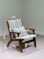Fauteuil de salon confortable en tissu de lin de style nordique moderne, fauteuil de détente pour salon, bureau à domicile, appartement