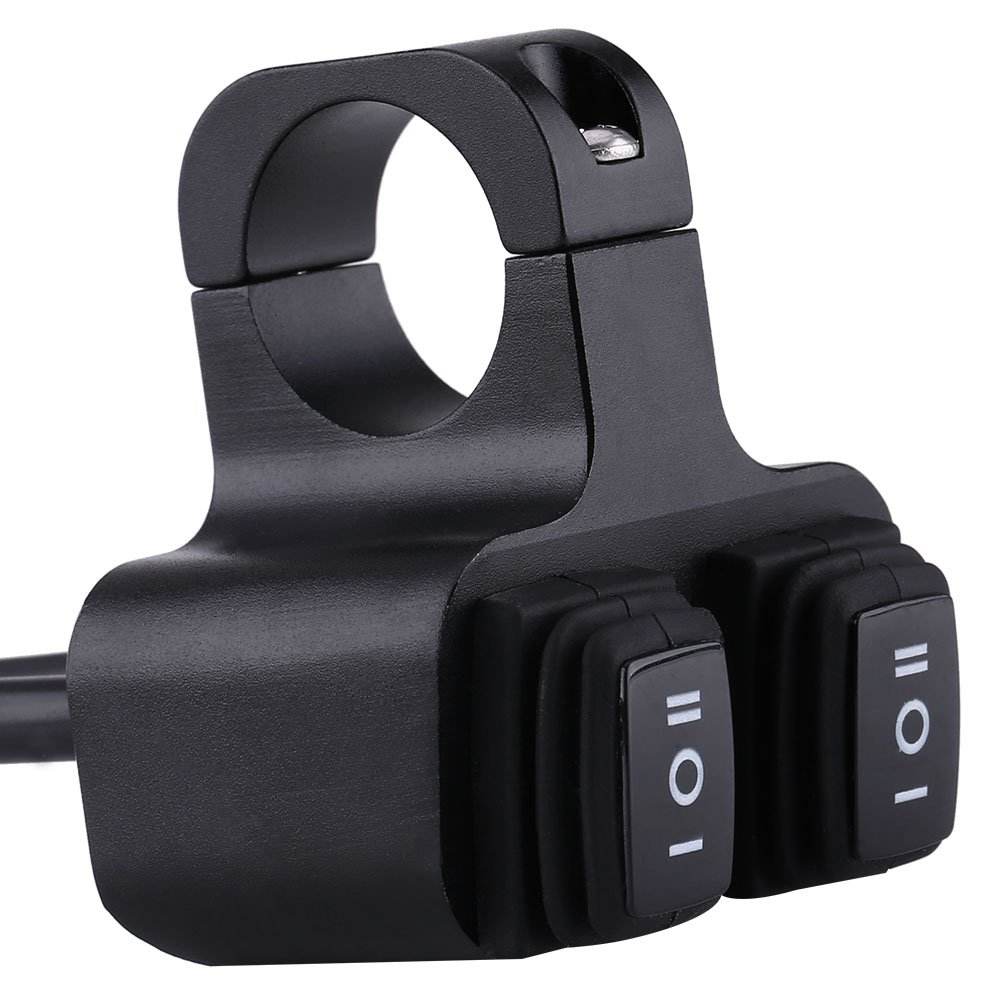 Переключатель для мотоцикла 12 В 10 А переключатель для мотоцикла с ЧПУ сплав ВКЛ-ВЫКЛ переключатели 22 мм 25 мм комплект переключателей фар на руль