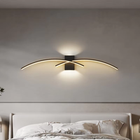 Applique Murale LED Moderne Minimaliste en Fer, Design Longue Bande, Dimmable, Rechargeable, pour Chambre, Chevet, Salon, Grille, Canapé, Fond TV