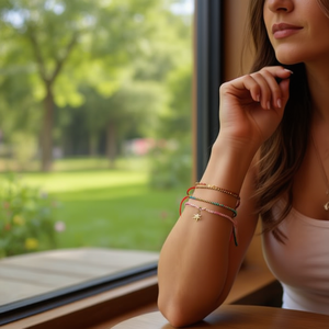 Braccialetto Portafortuna Ilan, 6 Colori Misti, Gioiello di Moda con Charm Portafortuna - Product Image 3