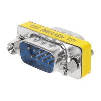 MINI adaptador de cambiador de género de 9 pines RS232 Com D-Sub VGA enchufe conectar-sata a Usb, 1 unidad