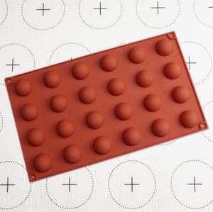 Moule à gâteau en silicone de qualité alimentaire, antiadhésif, écologique, demi-sphères, 24 cavités - Product Image 5