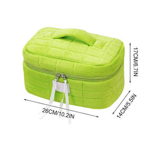 Bolsa <span class=keywords><strong>de</strong></span> Almacenamiento Portátil con Cremallera <span class=keywords><strong>para</strong></span> Cosméticos, <span class=keywords><strong>de</strong></span> Poliéster, con Logotipo Personalizado, al por Mayor - Product Image 2