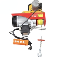 Treuil électrique de construction compact PA600 20m avec freinage rapide, câble métallique fixe et boîtier en aluminium