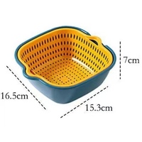 Groothandel 6-in-1 plastic vergiet, zeef, groente- en fruitvergiet, afwasmandje, reinigingsmandje, gootsteenwasbak voor de keuken