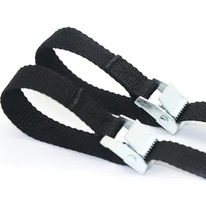 Nylon Packing Strap 25mm Lashing Webbing Belt Strong Puller Ratchet Tie Down Cargo Strap With Metal Buckle