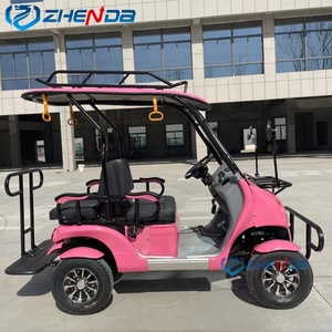 Wholesale Cheap 4 SEAT Golf <b>Push</b> Cart Club <b>Car</b> Gas Golf Carts Electric Golf Buggy Electric Cart for Scenic Spot Tourist - Product Image 2