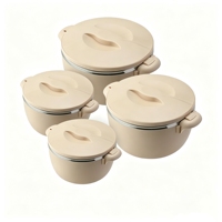 Fabricant chinois – Lot de 4 chauffe-plats thermiques durables (16 cm, 20 cm, 24 cm, 28 cm) – Fournitures de restauration en gros pour cuisine