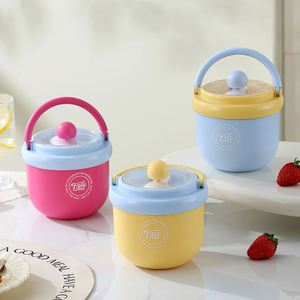 Tasse à lait isotherme portable grande capacité en acier inoxydable 304 avec couvercle et cuillère, idéale pour les étudiants, les employés de bureau, le petit-déjeuner et les flocons d'avoine - Product Image 2