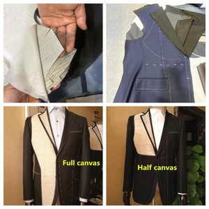 <span class=keywords><strong>Costume</strong></span> en laine rayé marron croisé pour <span class=keywords><strong>homme</strong></span>, sur <span class=keywords><strong>mesure</strong></span>, en crin de cheval naturel de haute qualité, semi-entoilé/entoilé intégral/entoilé thermocollé - Product Image 6