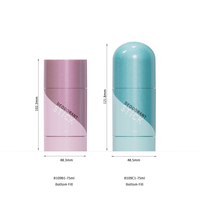 Contenant de déodorant en stick Choebe 75 ml en plastique PP écologique à remplissage par le bas, avec mécanisme rotatif pour crème solaire et anti-transpirant