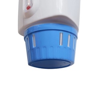 Distributeur de flotteur de chlore de piscine en plastique durable avec thermomètre distributeur de spa flottant pour 1 tablette de 3 pouces pour bains à remous