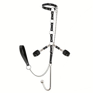 Gancho <span class=keywords><strong>de</strong></span> Sujeción Anal BDSM con Collar Ajustable, Juguete Sexual Erótico para Parejas, Juego <span class=keywords><strong>de</strong></span> Roles Fetichistas SM - Product Image 4