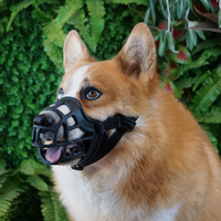 Chine usine chien museau accessoires pour animaux de compagnie, chien bouche museau masque silicone souple drôle mignon cochon n
