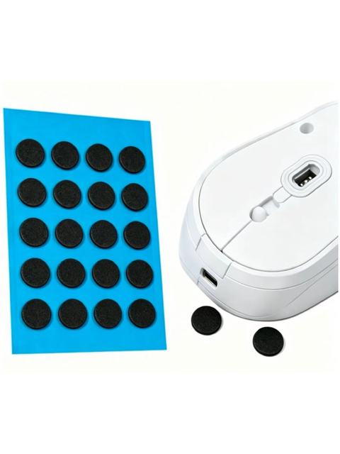 100% PTFE Mouse Skates  for Glass Mouse Pads,0.8mm Thickness,Mouse Maintenance,Office Productivity,Long-lasting Performance
