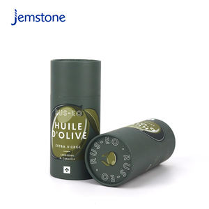 Caja de Embalaje de Cartón Kraft Cilíndrica para Cápsulas de Gel de Hierbas y Alimentos Reciclables, Diseño Personalizado, Tubo de Papel para Proteína en Polvo - Product Image 2