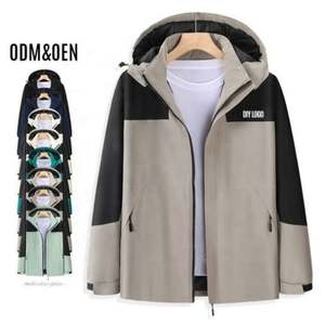 Cardigan unisexe coupe-vent et imperméable personnalisé pour homme et femme, avec fermeture éclair, pour l'alpinisme, t-shirt grande taille, écologique - Product Image 1