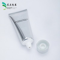 Tube cosmétique vide en aluminium laminé ABL 50-120ml, capuchon blanc menthe lavande 35mm, emballage dégradé pour lotion et soins de la peau