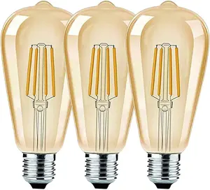 Lights Vintage Style Decorative Light Bulb Retro Led Filament Lamp Bulb St64 Led Filament Bulb