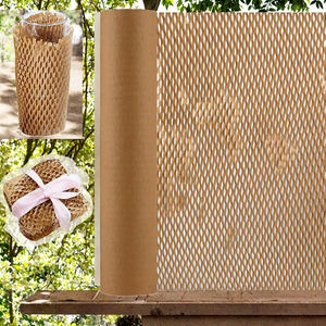 Rollos de Papel de Panal Biodegradables y 100% Reciclables de 80g/m² para Embalaje de Fotos, Velas y Protección Acolchada en Blanco, Rosa y Otros Colores - Product Image 3