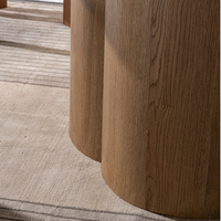 Ensemble de table à manger familiale de luxe, table ronde en bois massif, 6-8 places, pour salle à manger haut de gamme