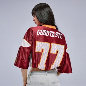 Ropa Deportiva Universitaria Americana Personalizada para Mujer, Talla 24/25, Satén Bordado Brillante, para Fútbol, Béisbol y Rugby - Product Image 5