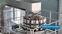 Machine d'emballage verticale automatique VFFS haute vitesse pour bonbons et confiseries molles (2-200g), 150-220 sachets/min, qualité alimentaire