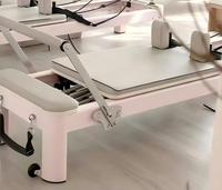 Promotion Usine : Reformer de Pilates en Aluminium Léger, Modèle Nordique Premium pour Studio, avec 6 ressorts, pour utilisation verticale