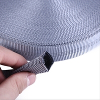 Vente en gros de sangle tubulaire en nylon réfléchissante tissée de 1 pouce pour chien laisse sacs chaussures-populaire gilet pour animaux de compagnie rubans enduits de PVC