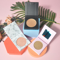 Lilywild vente en gros maquillage pour les yeux pressé surligneur Palette rose maquillage visage paillettes Pigment crémeux Gel surligneur pour le visage