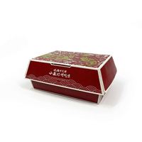 Boîte à hamburger en carton biodégradable blanche pour frites artisanales, emballage personnalisé, impression personnalisée, boîte à hamburger en papier