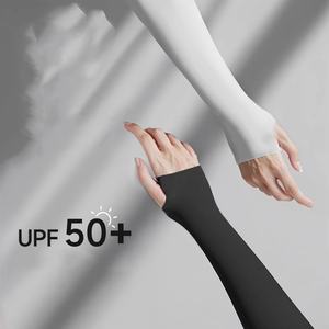Manchons de Bras Anti-UV Refroidissants Compports pour Moto et Sports de Plein Air avec Trou pour Pouce - Product Image 2