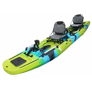 2024 New Design 3 Section Detachable Modular Pedal Kayak Angler Fishing Kayak Sitontop Best Fishing Kajak Canoe 2 Pieces Kayak