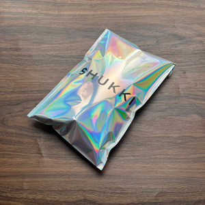 Bolsa de Embalaje de Aluminio Holográfico Mylar para Envíos por Correo, con Logotipo Personalizado Impreso con Láser, Autoadhesiva, para Almacenamiento - Product Image 4