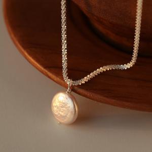 Collar con Colgante de Jade Blanco Natural S925 de Plata Pura, Estilo Hielo y Nieve, Sensación de Riqueza, Incrustaciones de Diamantes - Product Image 4