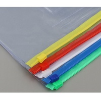 A6 taille Fermeture À Glissière EN PVC Transparent Sac Poly Dossier Dossier Document pochette étui À Crayons Papeterie Sac pour École Fournitures De Bureau