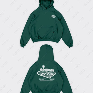 เสื้อฮู้ดดี้คอกลมแบบหนา 360 กรัม ไม่มีเชือกผูก ผลิตแบบขายส่ง พิมพ์ลายดิจิตอลตามสั่ง ผ้าเฟรนช์เทอร์รี่ 100% คอตตอน ทรงปกติ - Product Image 4