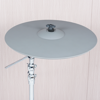 Cymbale électronique multifonctionnelle UNLOCK CY-17R/G 17 pouces (Cymbale de rythme/Crash/Hi-Hat) |   Surface en caoutchouc gris silicone de haute qualité 2,1 kg