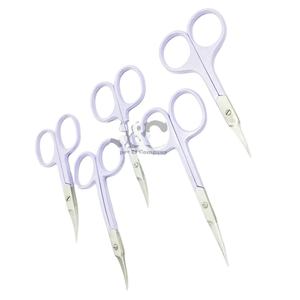 Tijeras para cutículas, tijeras de acero inoxidable con revestimiento de Color personalizado sostenible, precio de venta completo, tijeras de punta afilada, visón - Product Image 1