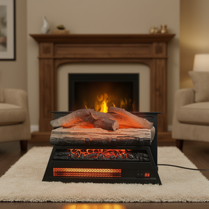 Chimenea Eléctrica Empotrable de 23 Pulgadas con Juego de Leños 3D y Calefactor Infrarrojo para Uso en Interiores - Product Image 2