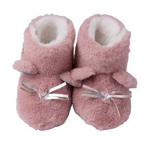 Femmes hiver épais en peluche chausson confortable intérieur pantoufles haut Pull <span class=keywords><strong>bottines</strong></span> daim semelle intérieure plat anti-dérapant pour les adolescentes filles - Product Image 1