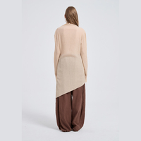 Pull en coton 100% pour femme, style japonais minimaliste, tricot doux pour le bureau et les tenues quotidiennes