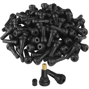 Valves de pneu encliquetables personnalisées de 11.3mm Pièces automobiles <span class=keywords><strong>Tubeless</strong></span> en caoutchouc finement traitées - Product Image 1