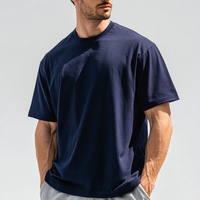 Nouvelle culture personnalisée coupe ample style coton T-Shirt marque de mode poids lourd surdimensionné à manches courtes hommes T-Shirt