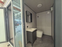 Cabine Apple: Novo Design Moderno, Vila Impermeável, Escritório Móvel Pré-fabricado, Painel Sanduíche, Estrutura de Aço Galvanizado, Instalação Rápida, 5 Anos de Garantia