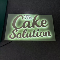 Panel Trasero Acrílico Pintado, Letras de Canal 3D Personalizadas para Negocios, Acero Inoxidable, Iluminación Frontal y Trasera, Señalización Publicitaria para Exteriores
