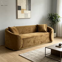 Ensemble de canapés d'angle en velours de style minimaliste européen pour salon et mobilier de maison